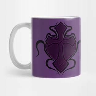 Cross & Heart - Purple Mug